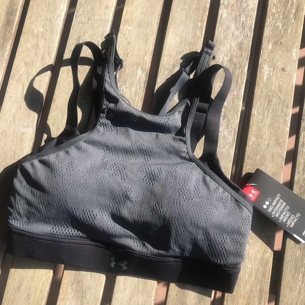 NWT Under Armour Balance Mesh strappy sports bra - Picture 4 of 8